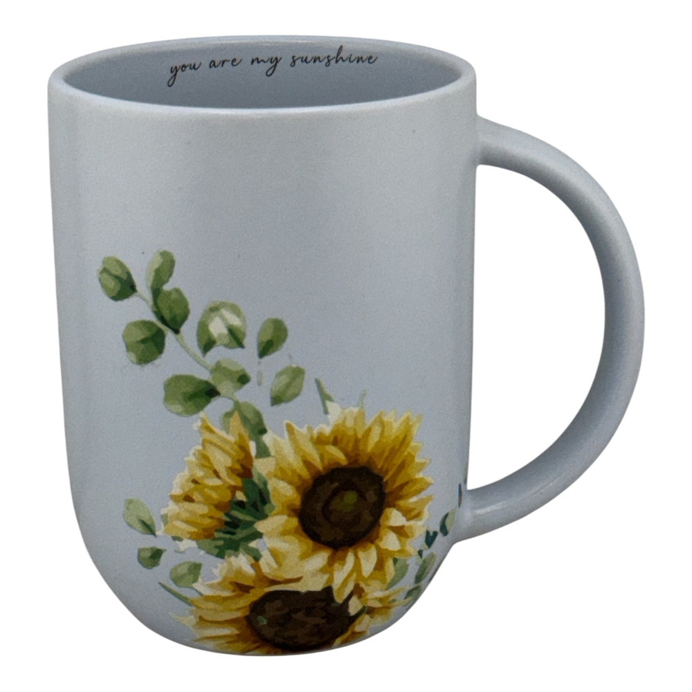 Shabby Chic You Are My Sunshine Blue SunFlower 14oz Mug